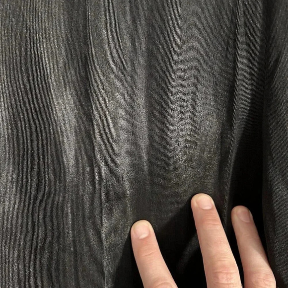 Chico's Pants Women's XL Black Pull On Soft Lightly Ribbed Stretchy - Picture 9 of 9